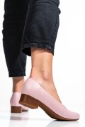 Rózsaszín természetes bőr magassarkú cipők 2s7h040