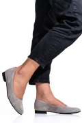 Szürke fordított bőr balett cipők 4s7h50