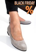 Szürke fordított bőr balett cipők 4s7h50
