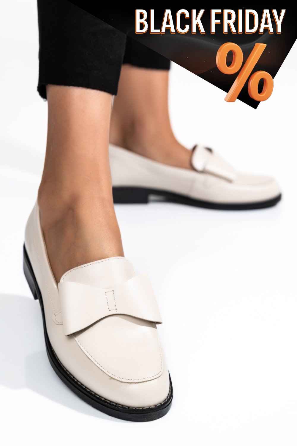 Bézs természetes bőr alkalmi cipők 2s7h110