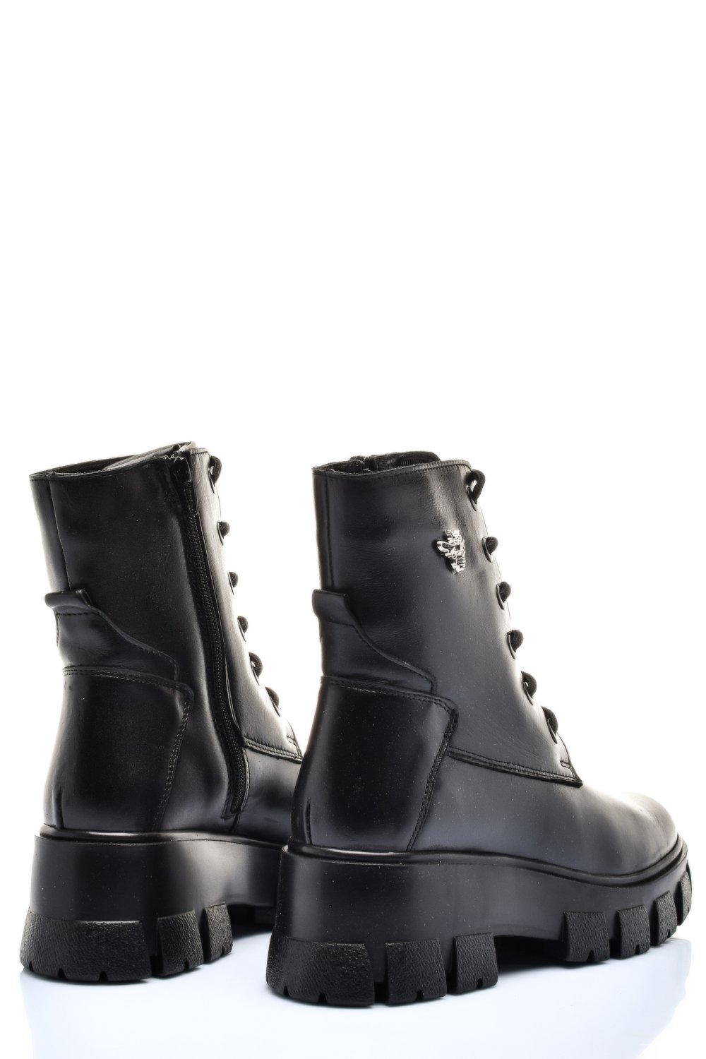 Fekete természetes bőr bakancs 9s7h52