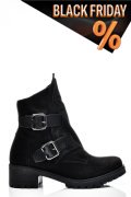 Fekete fordított bőr bakancs 1s7h92887nbk