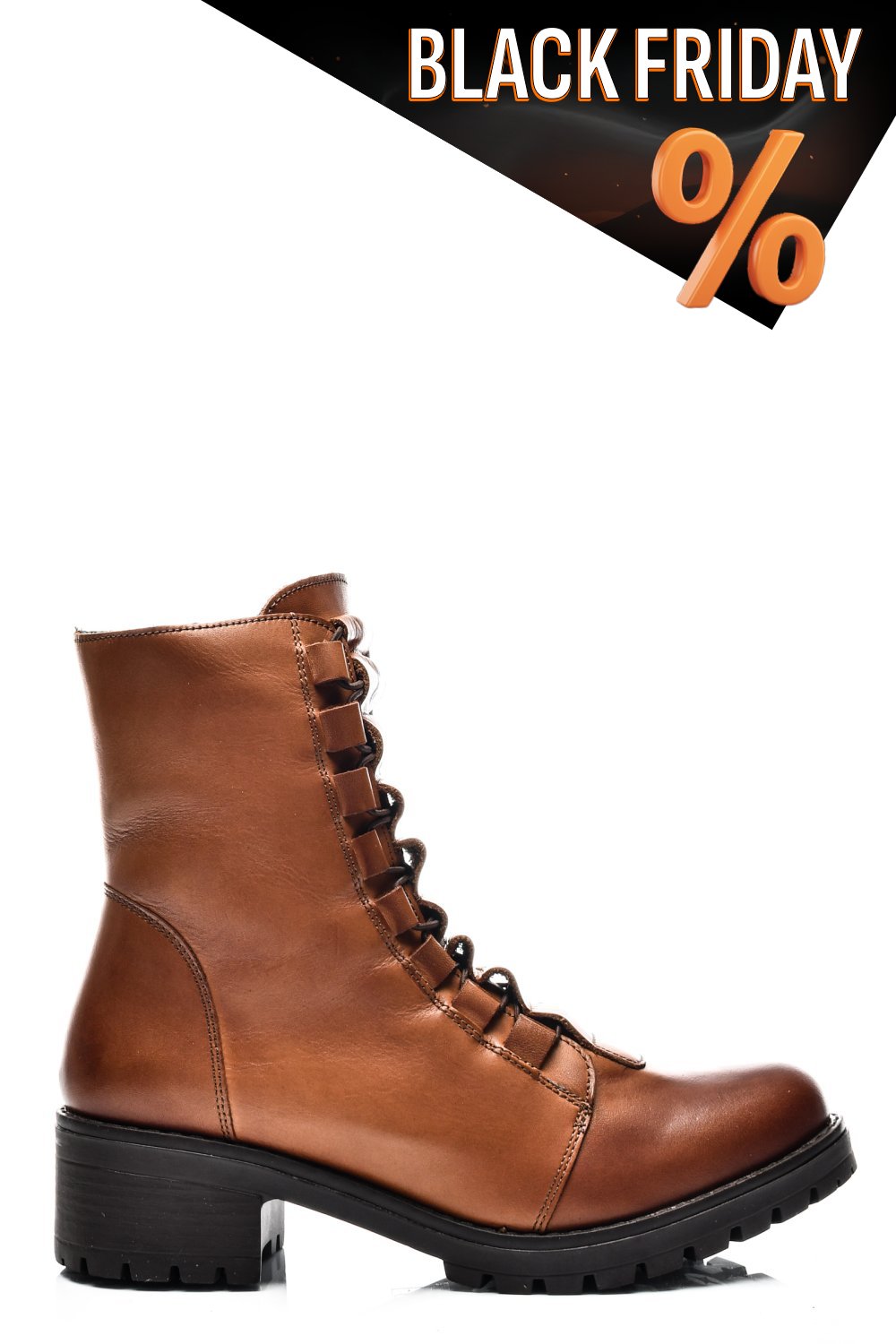 Barna természetes bőr bakancs 1s7h82859star