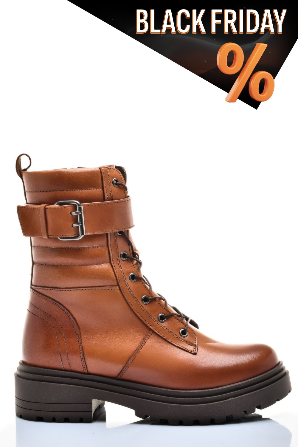 Barna természetes bőr bakancs 2s7h02846np