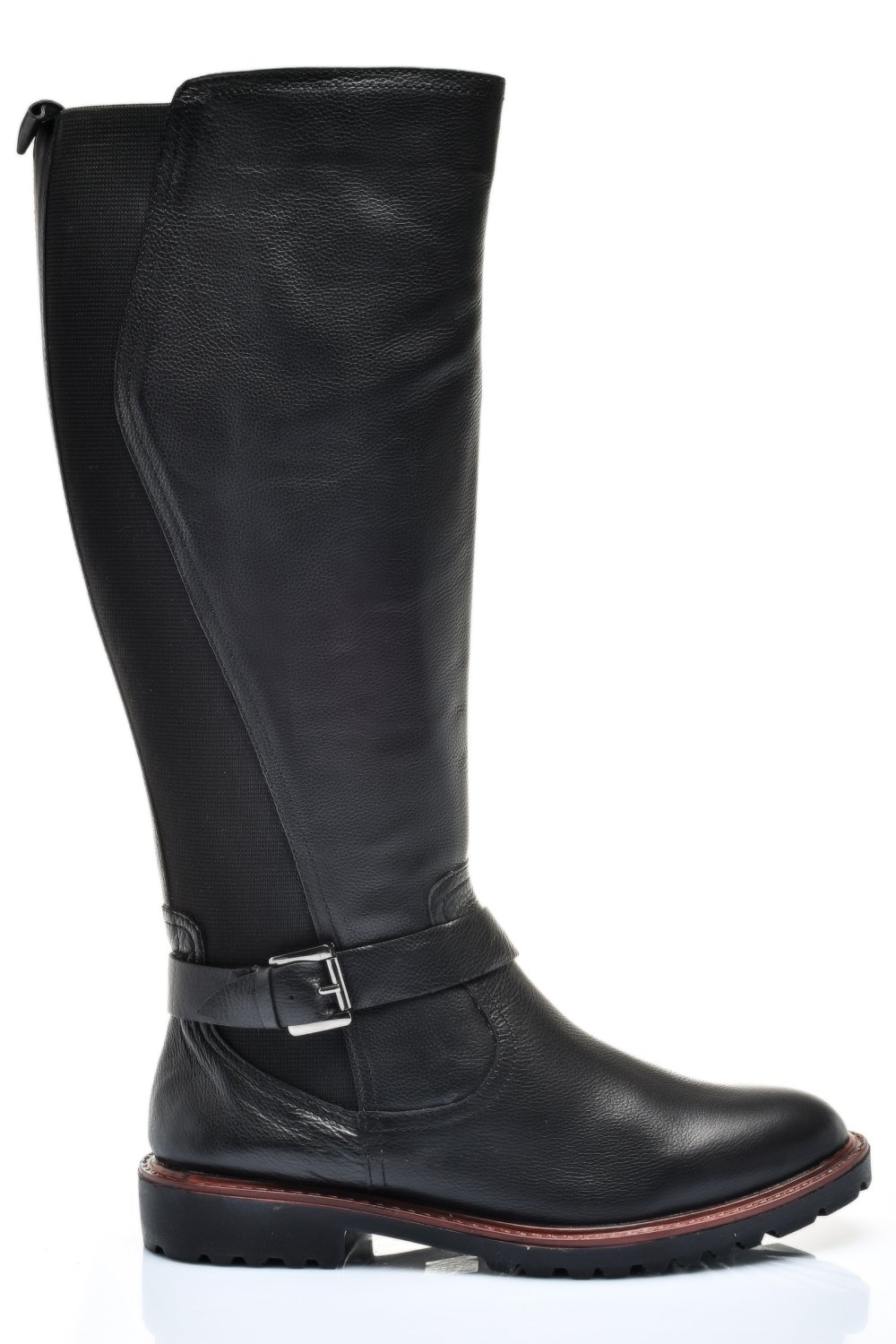 Fekete természetes bőr csizma 8s7h793