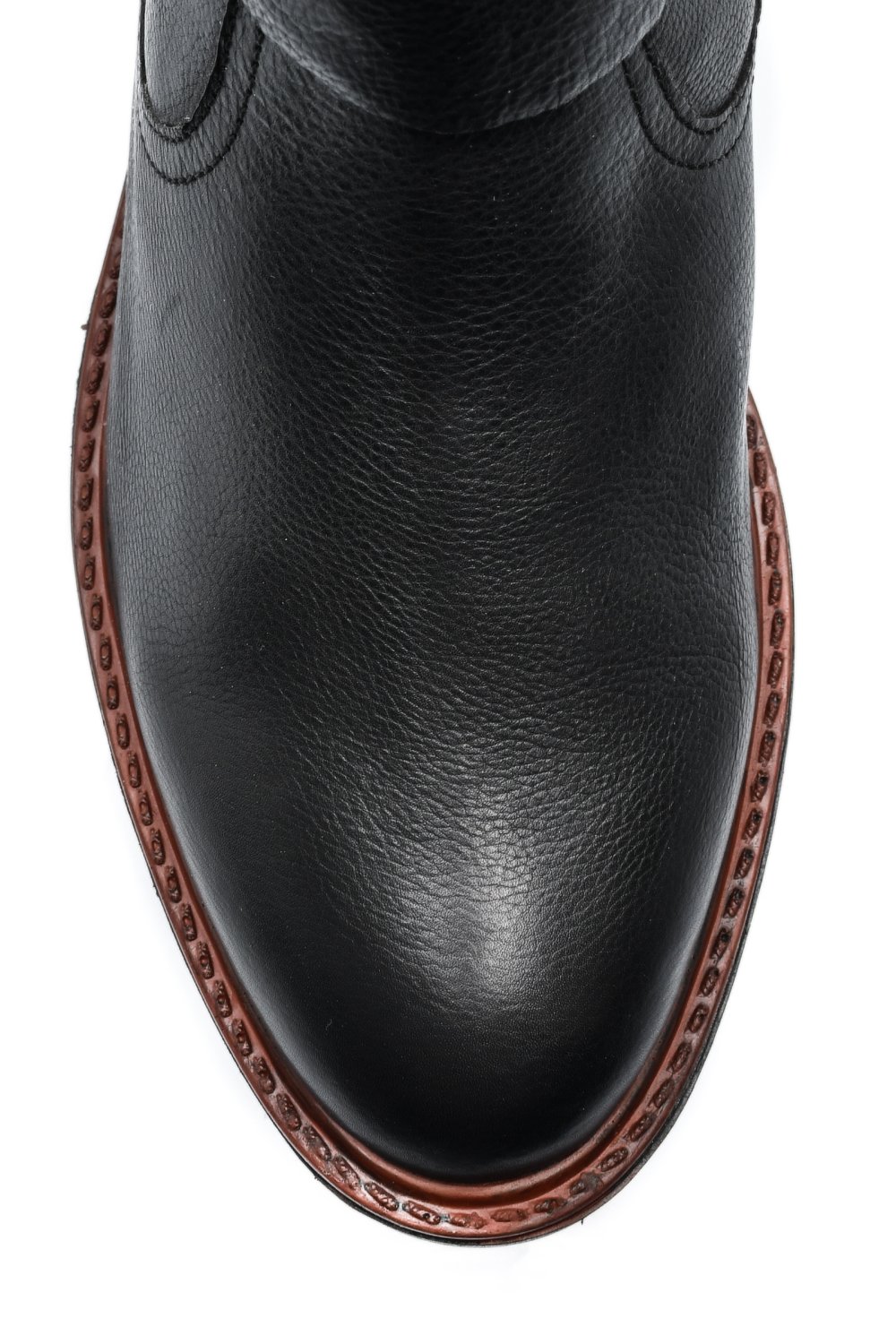 Fekete természetes bőr csizma 8s7h793