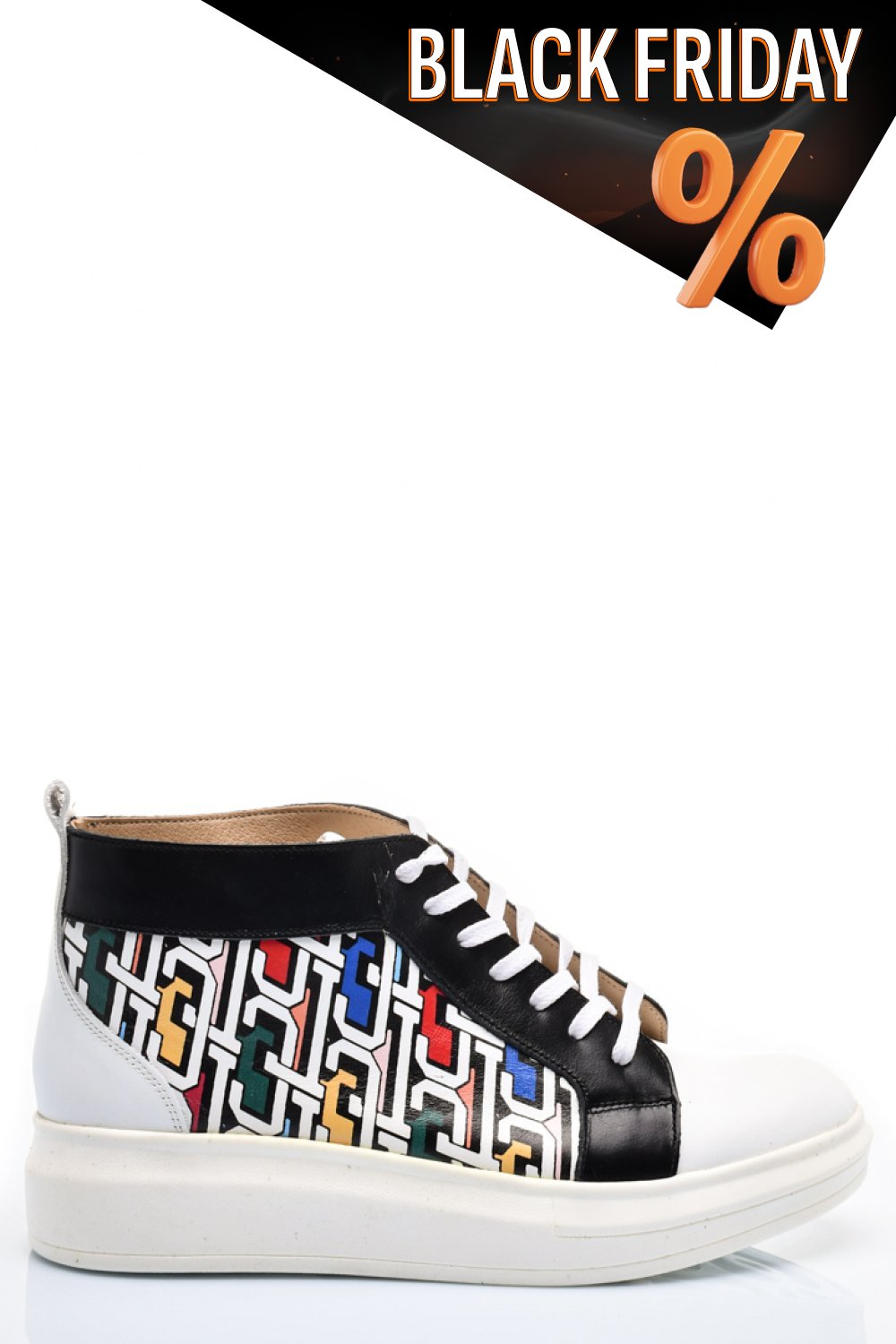 Fehér természetes bőr sport cipők 3s7h005