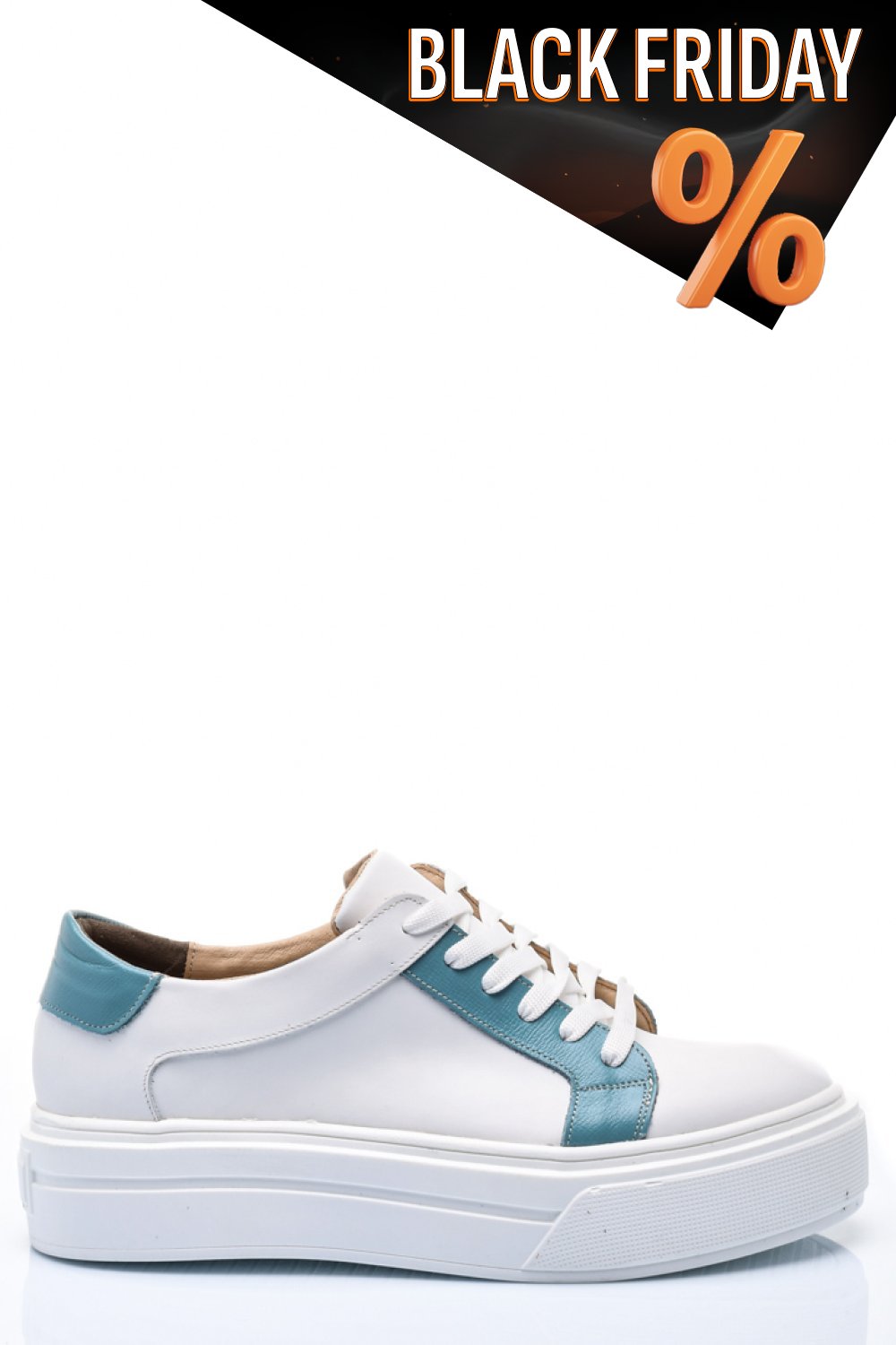 Fehér természetes bőr sport cipők 3s7h005