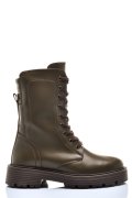 Khaki természetes bőr bakancs 2s7h22828np