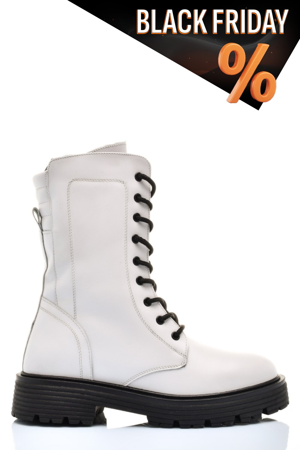 Fehér természetes bőr bakancs 2s7h22828np