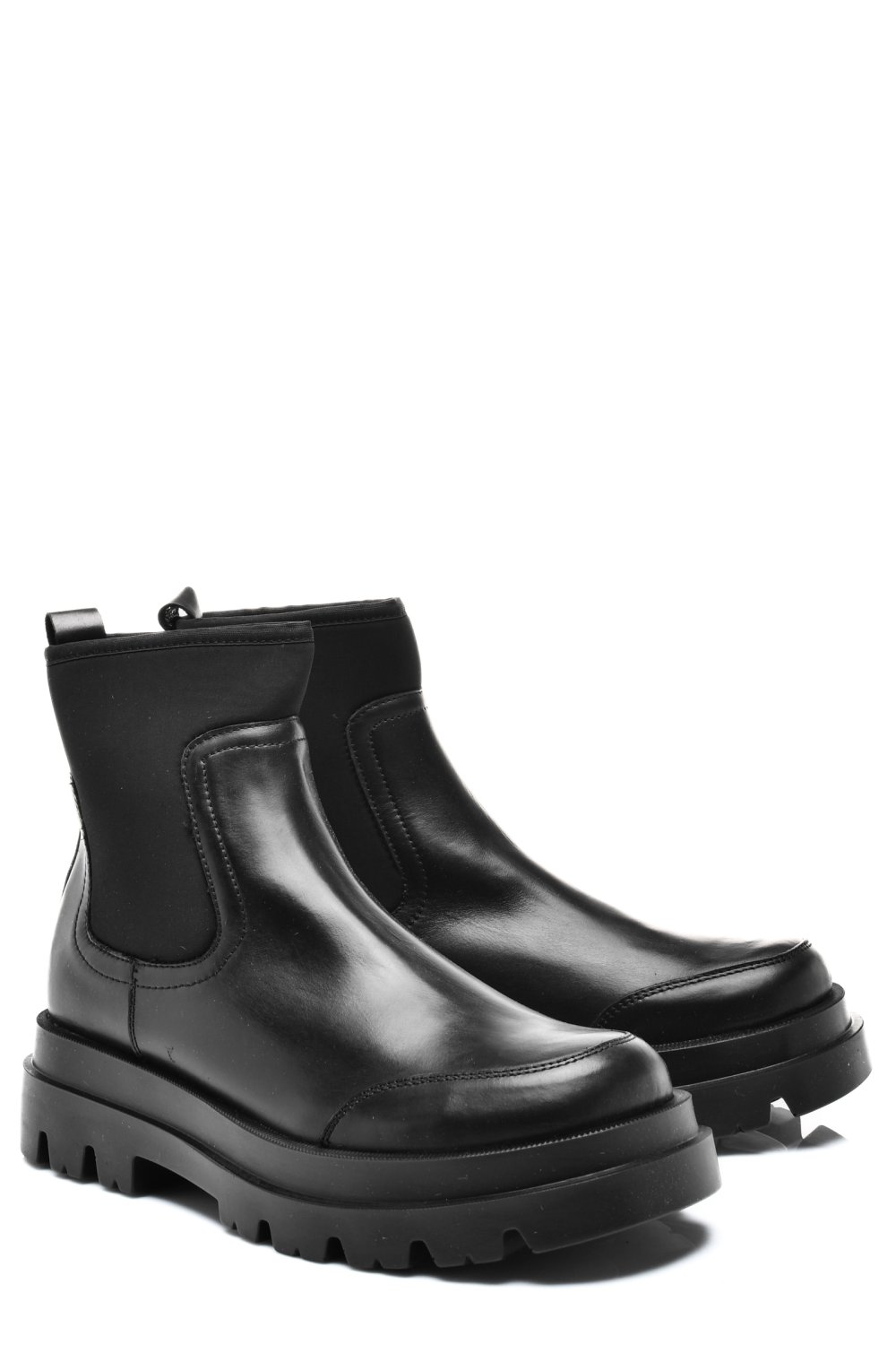 Fekete természetes bőr bakancs 8s7h962