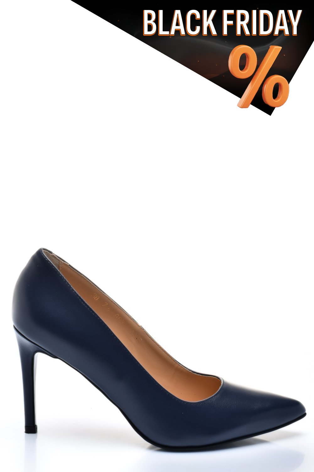 Kék természetes bőr magassarkú cipők 1s7h206
