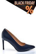 Kék természetes bőr magassarkú cipők 1s7h206
