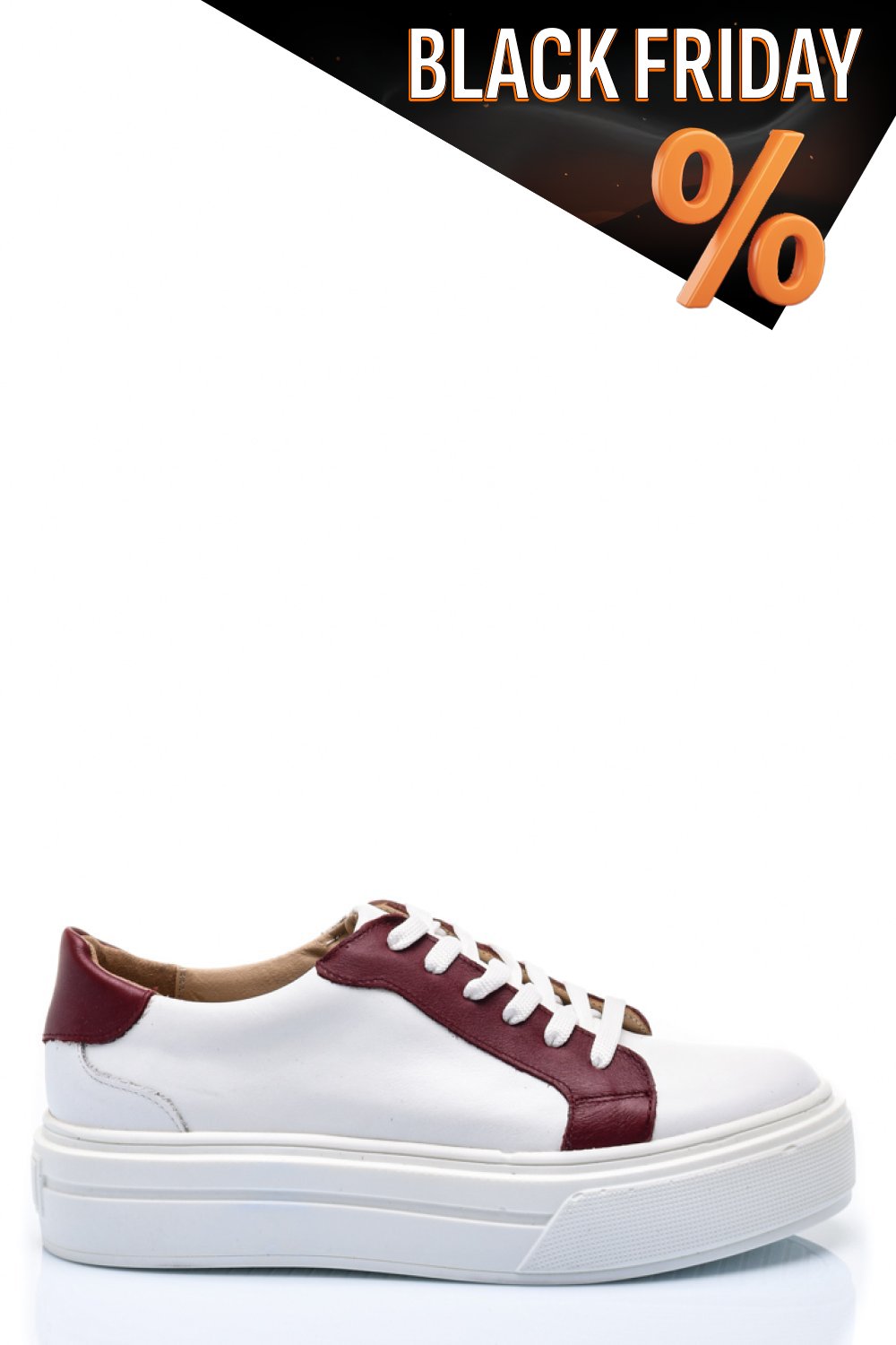 Bordó természetes bőr sport cipők 3s7h001