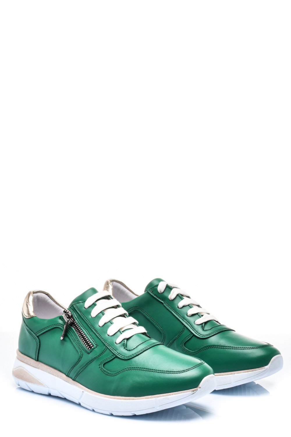 Zöld természetes bőr sport cipők 2s7h31687np