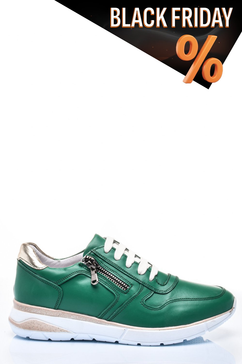 Zöld természetes bőr sport cipők 2s7h31687np