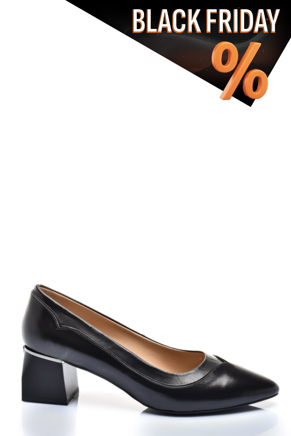 Fekete természetes bőr magassarkú cipők 6s7h0