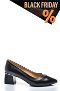 Fekete természetes bőr magassarkú cipők 6s7h0