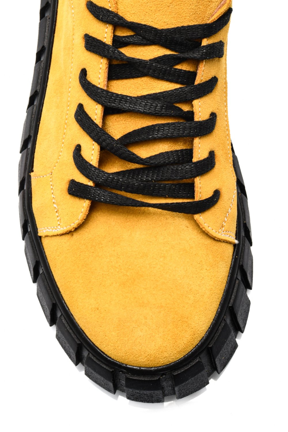 Sárga fordított bőr sport cipők 3s7h011