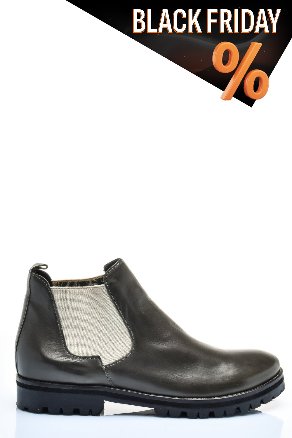 Zöld természetes bőr bakancs 4s7h6-673-130