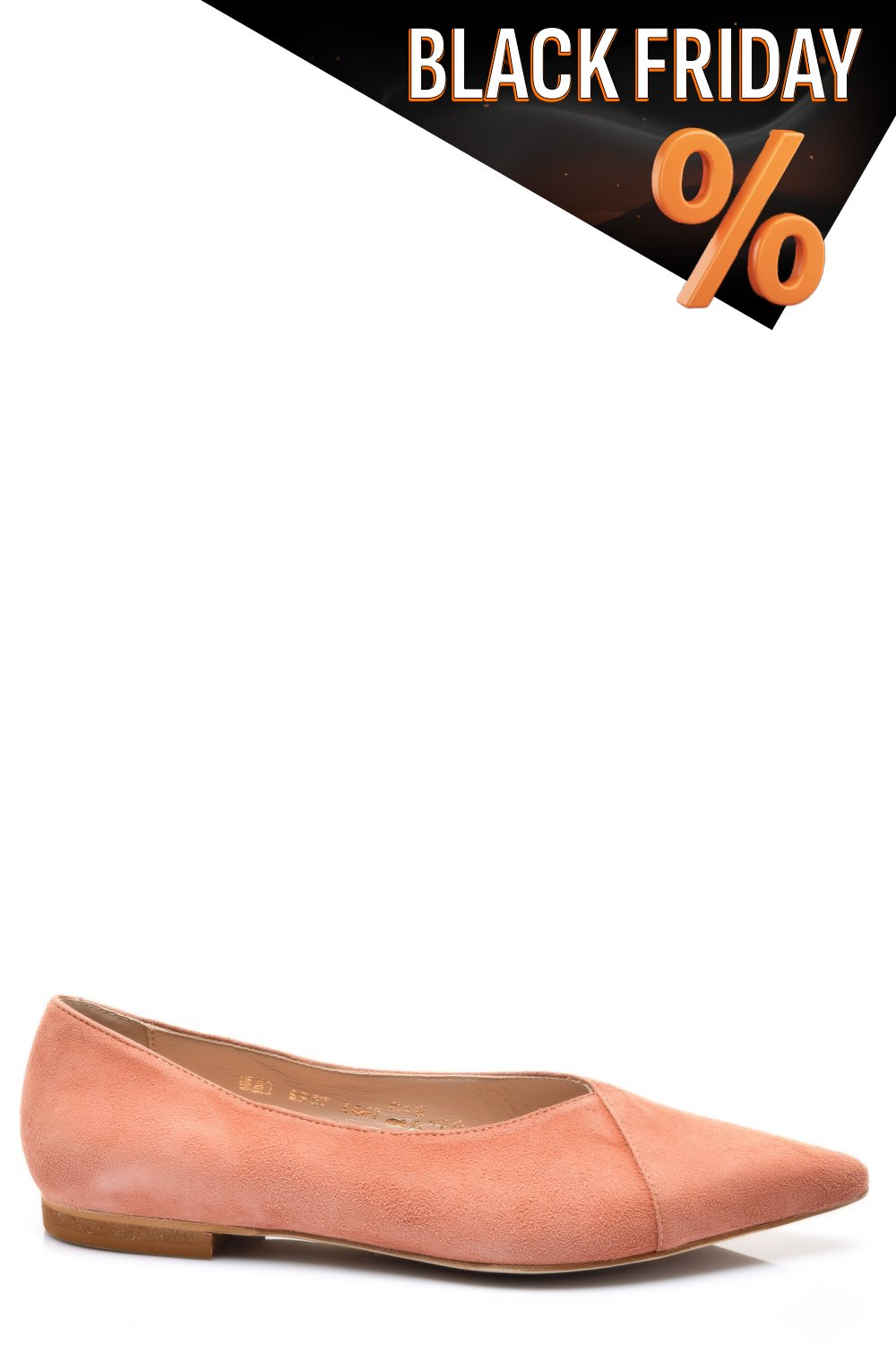 Narancs sárga fordított bőr balett cipők 1s7h467p