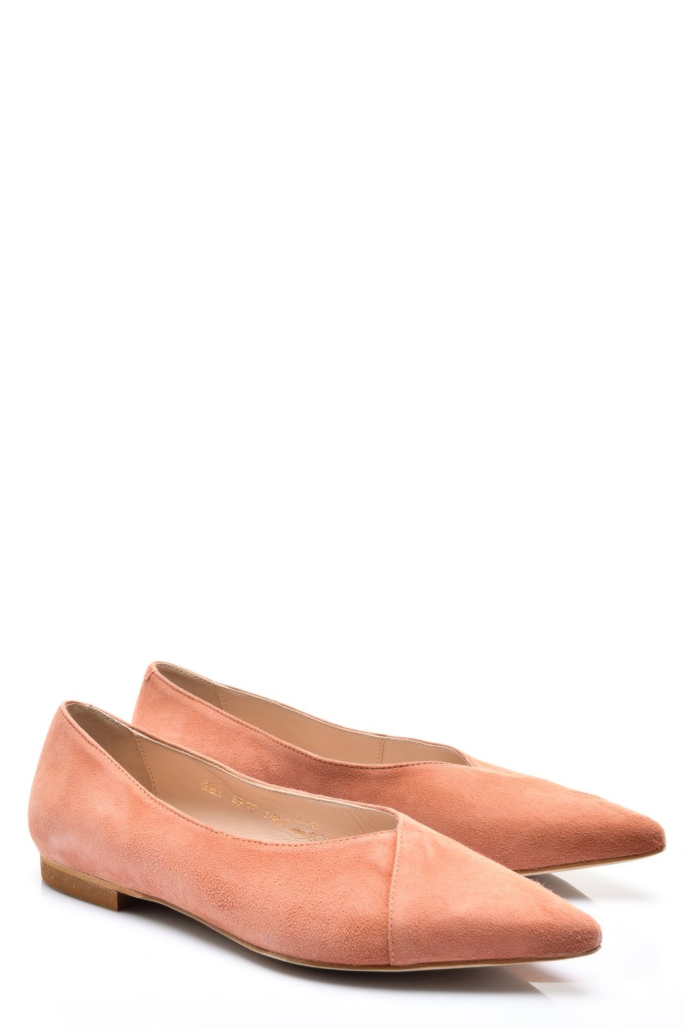 Narancs sárga fordított bőr balett cipők 1s7h467p