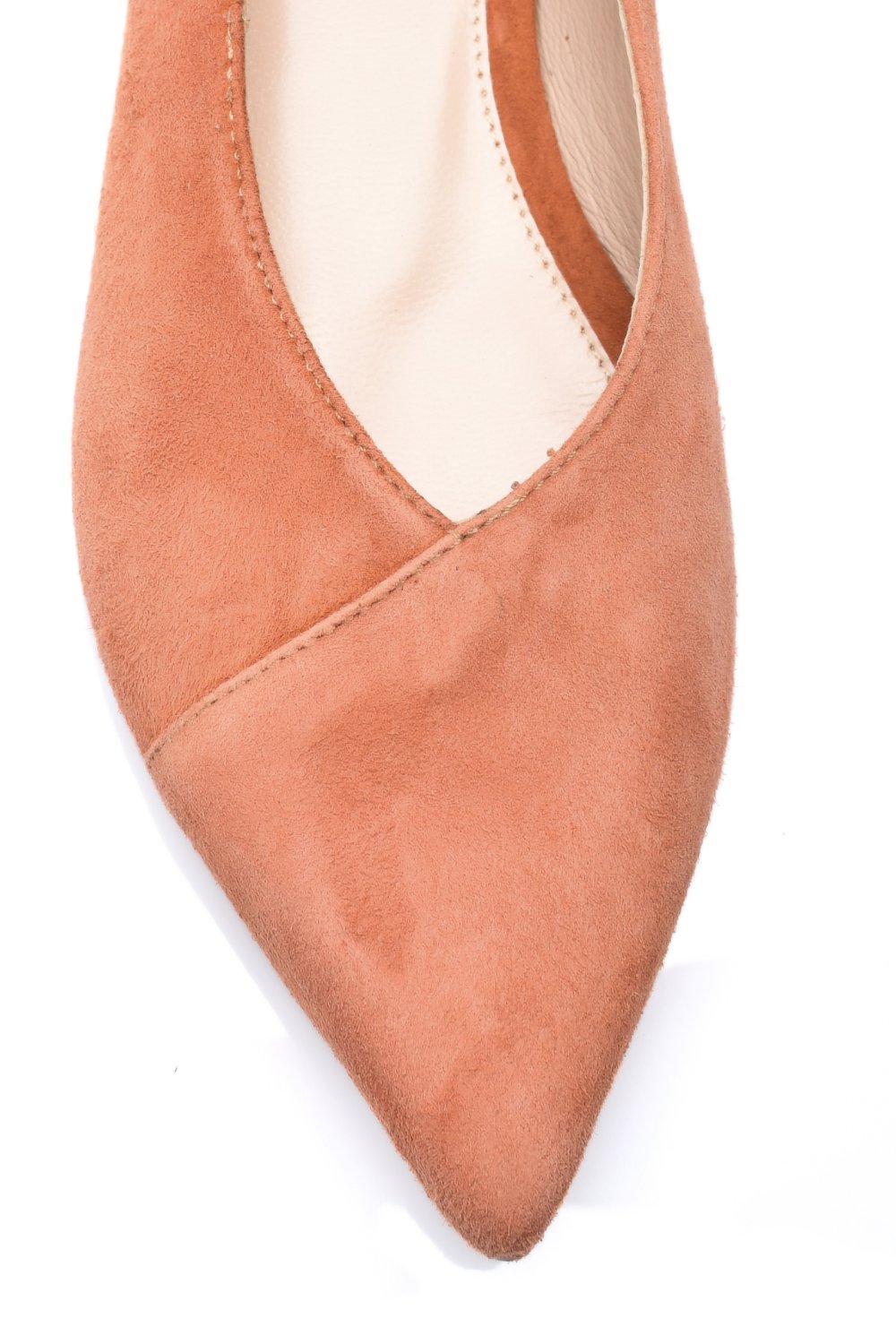 Narancs sárga fordított bőr balett cipők 1s7h467p