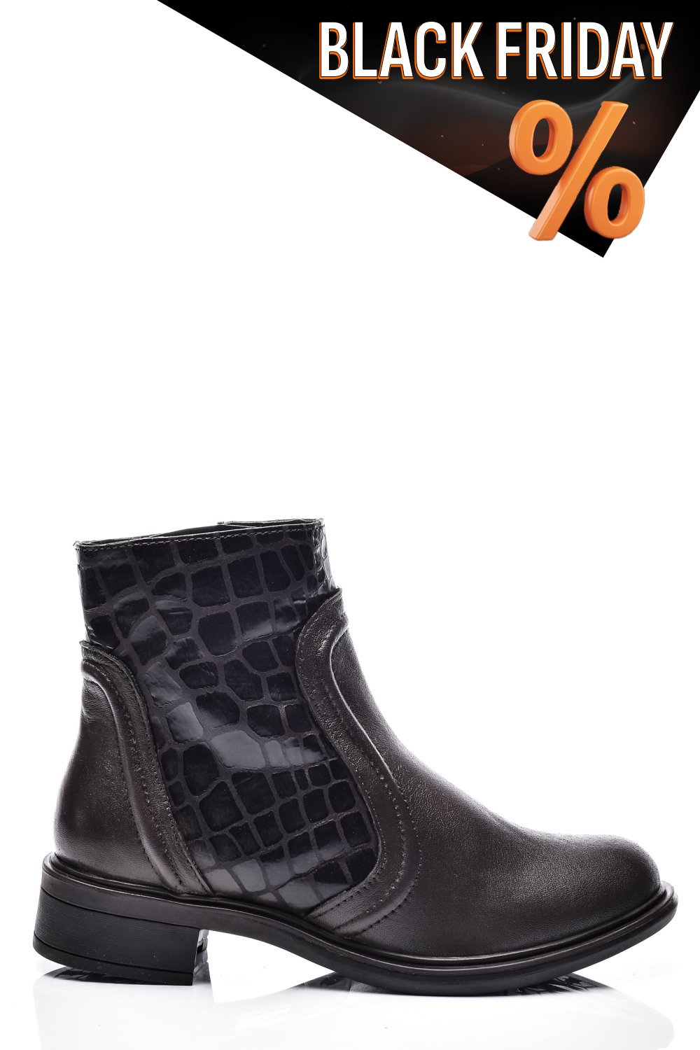 Barna természetes bőr bakancs 7s7h604