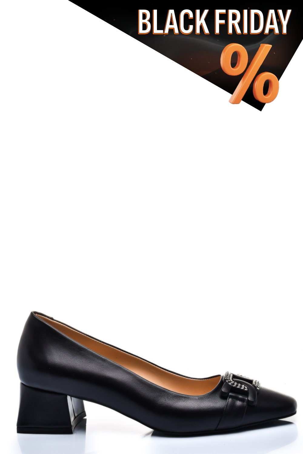 Fekete természetes bőr magassarkú cipők 1s7h653