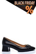 Fekete természetes bőr magassarkú cipők 1s7h653