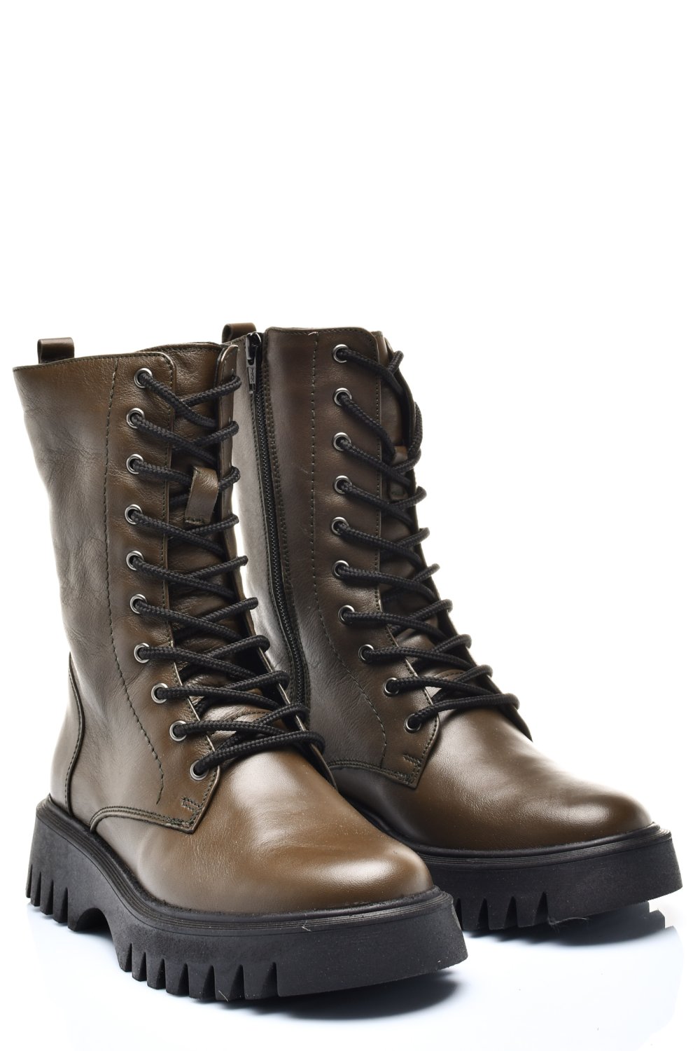 Khaki természetes bőr bakancs 2s7h32-052np