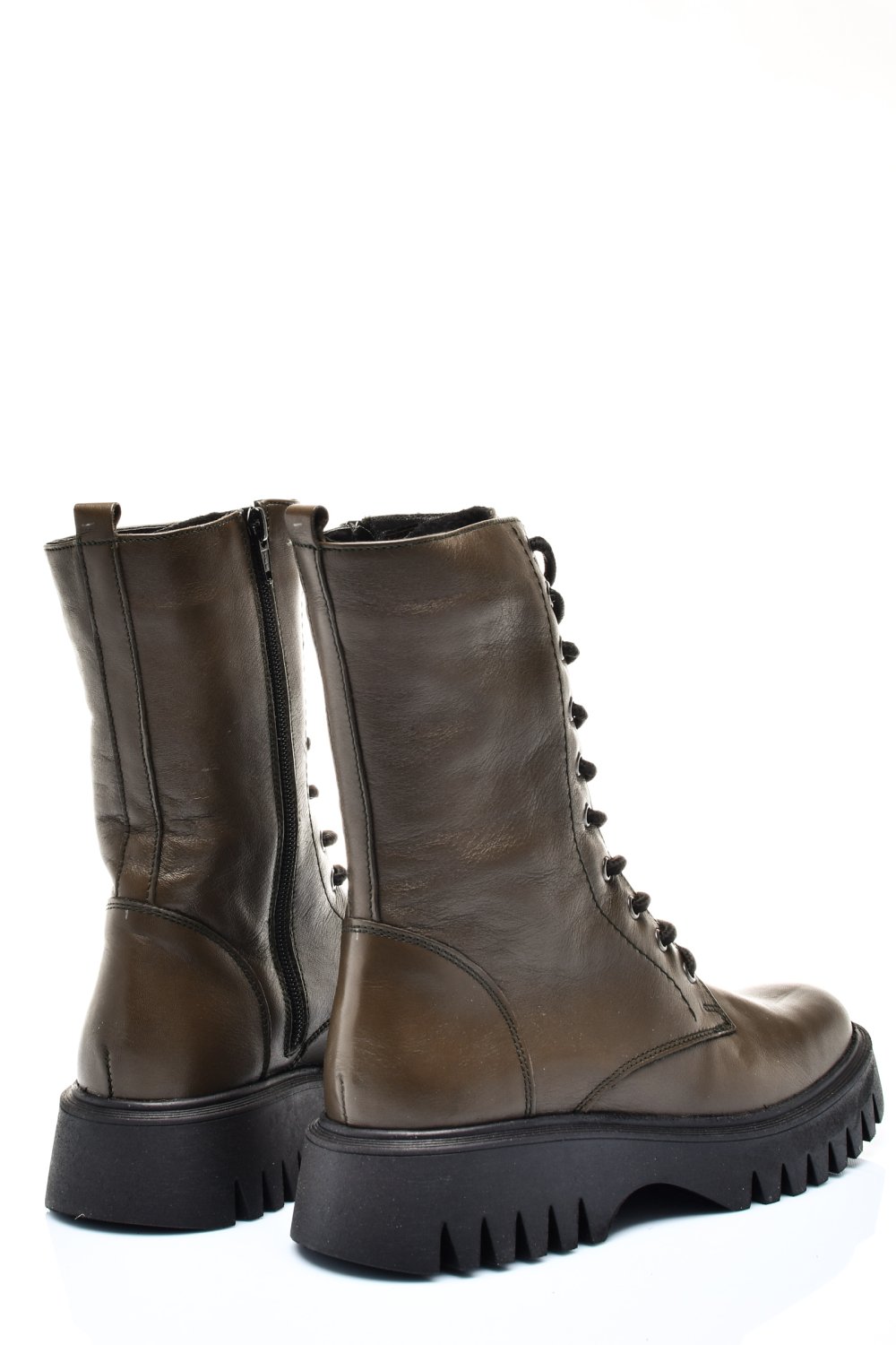 Khaki természetes bőr bakancs 2s7h32-052np