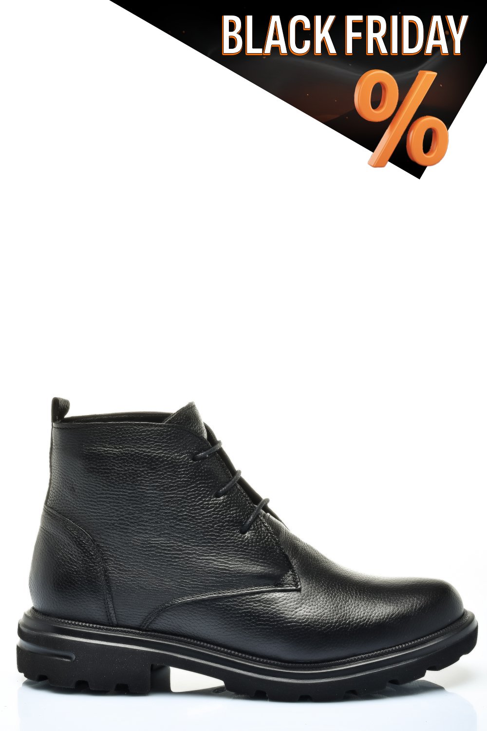 Fekete természetes bőr bakancs 2s7h32-004fl