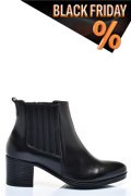 Fekete természetes bőr bokacsizma ws7hh70h13