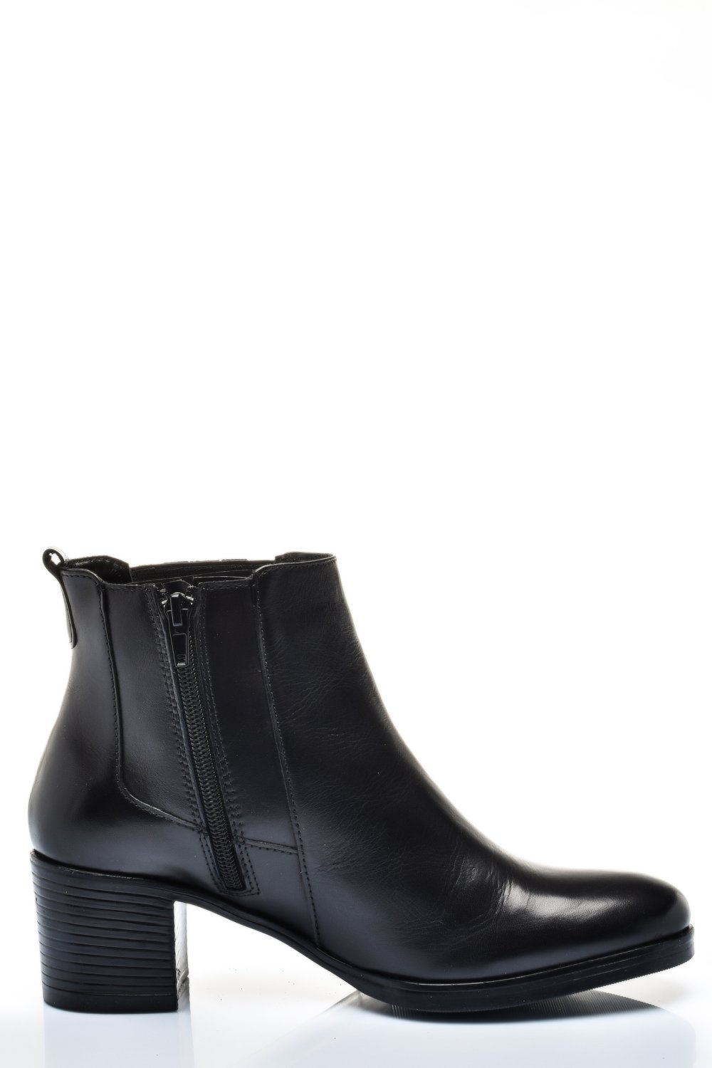 Fekete természetes bőr bokacsizma ws7hh70h13