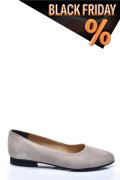 Szürke fordított bőr balett cipők 4s7h50