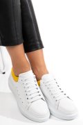 Sárga természetes bőr sport cipők 2s7h01684np