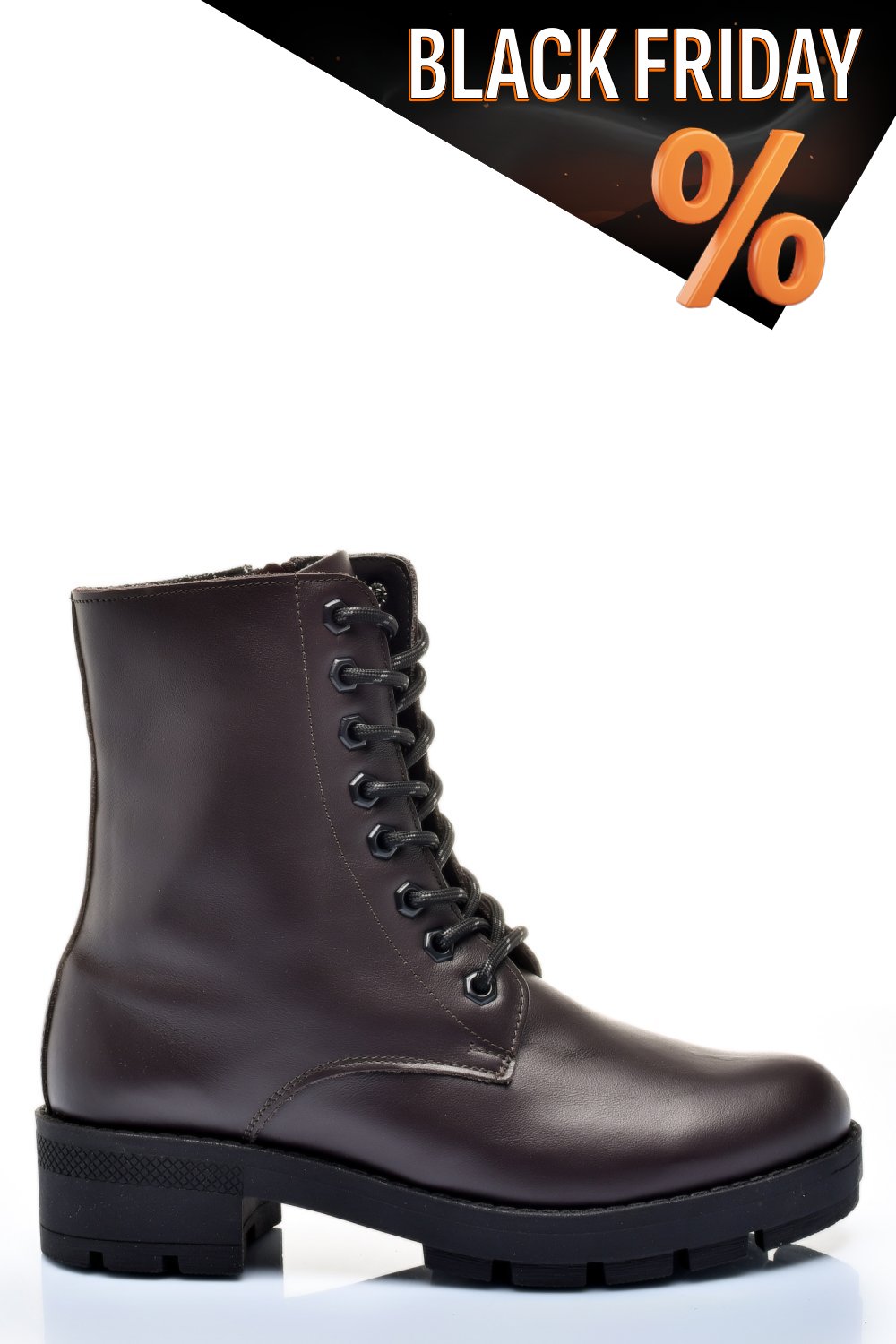 Barna természetes bőr bakancs 1s7h31