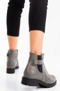 Szürke természetes bőr bakancs 0s7h82
