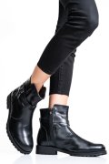 Fekete természetes bőr bakancs 0s7h80