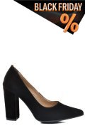 Fekete természetes bőr magassarkú cipők 1s7h900