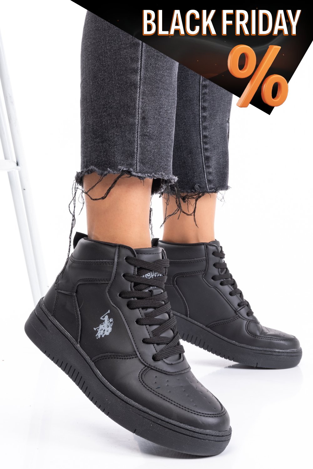 Us polo assn fekete sportcipők as7hristo-hi-1pr