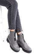Szürke természetes bőr bakancs 1s7h70-imb