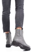 Szürke természetes bőr bakancs 1s7h70-imb