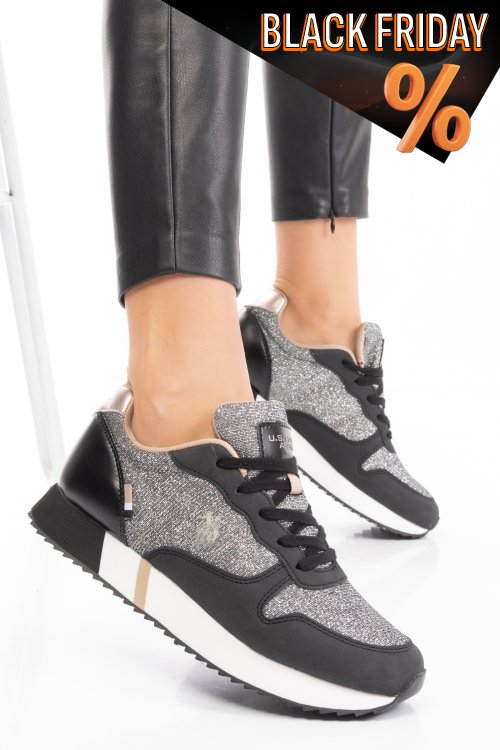 Us polo assn fekete sportcipők ts7hyna001