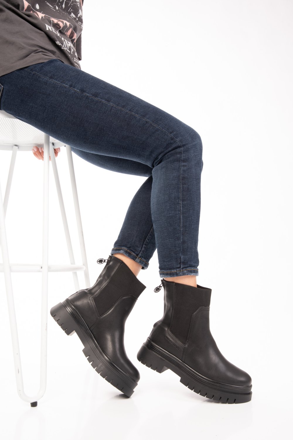 Lumberjack fekete természetes bőr ms7hilky