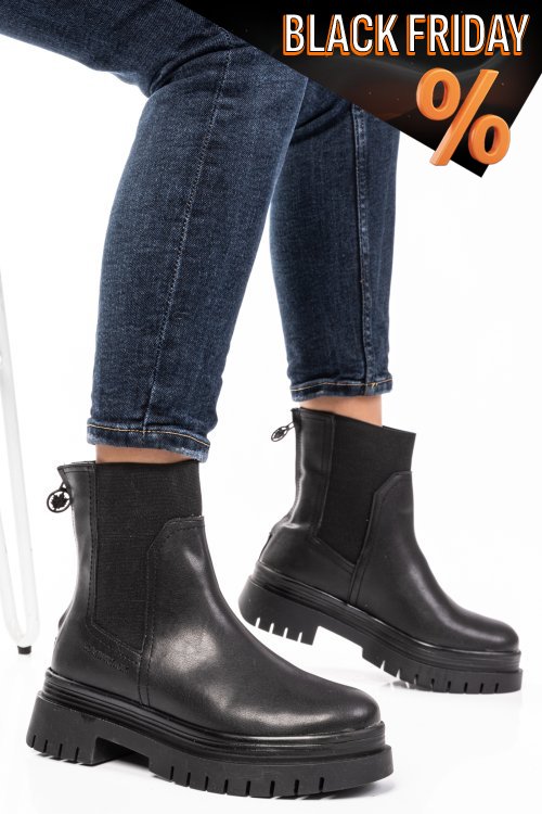 Lumberjack fekete természetes bőr ms7hilky