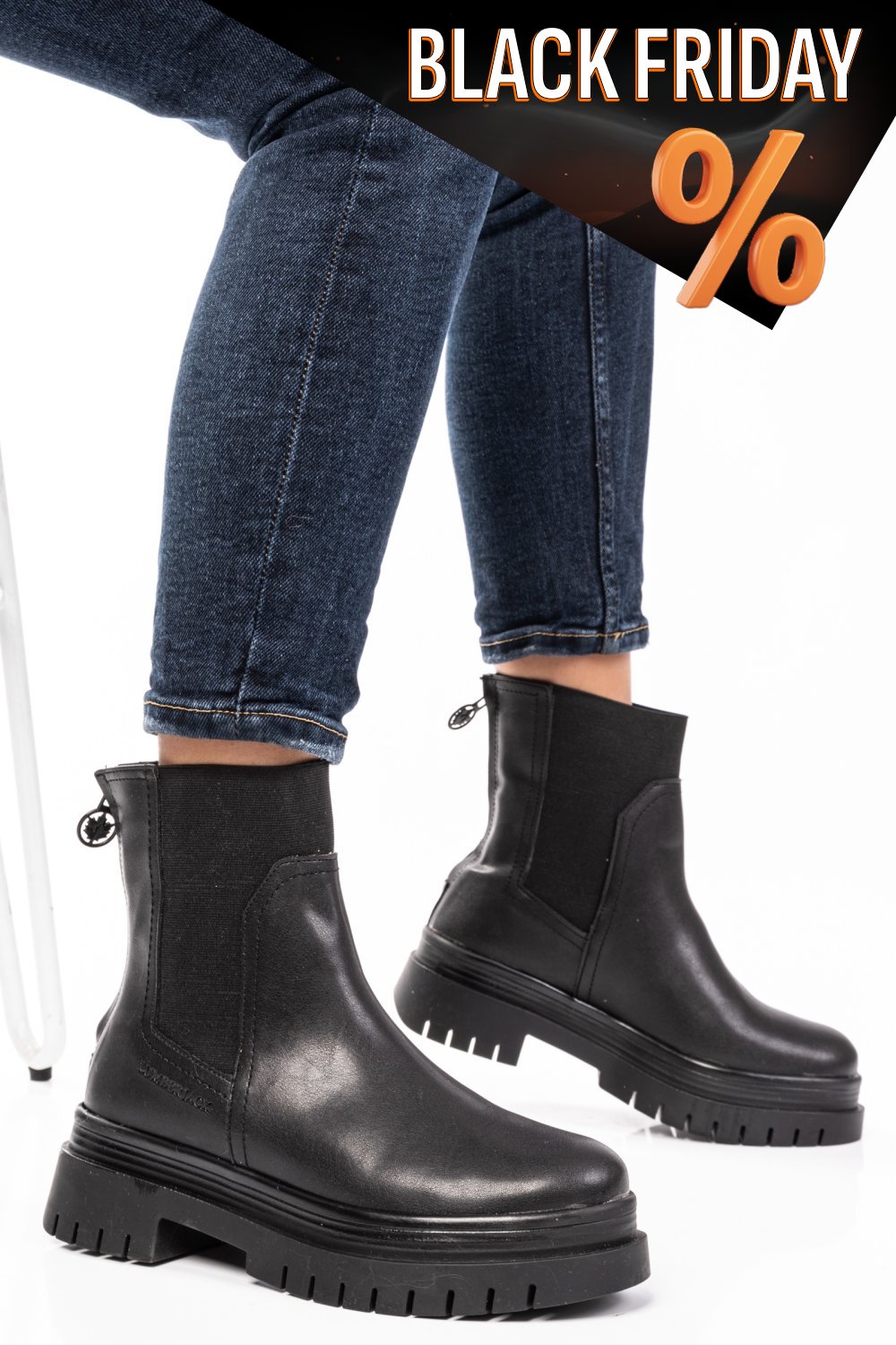 Lumberjack fekete természetes bőr ms7hilky