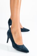 Kék természetes bőr magassarkú cipők 1s7h218