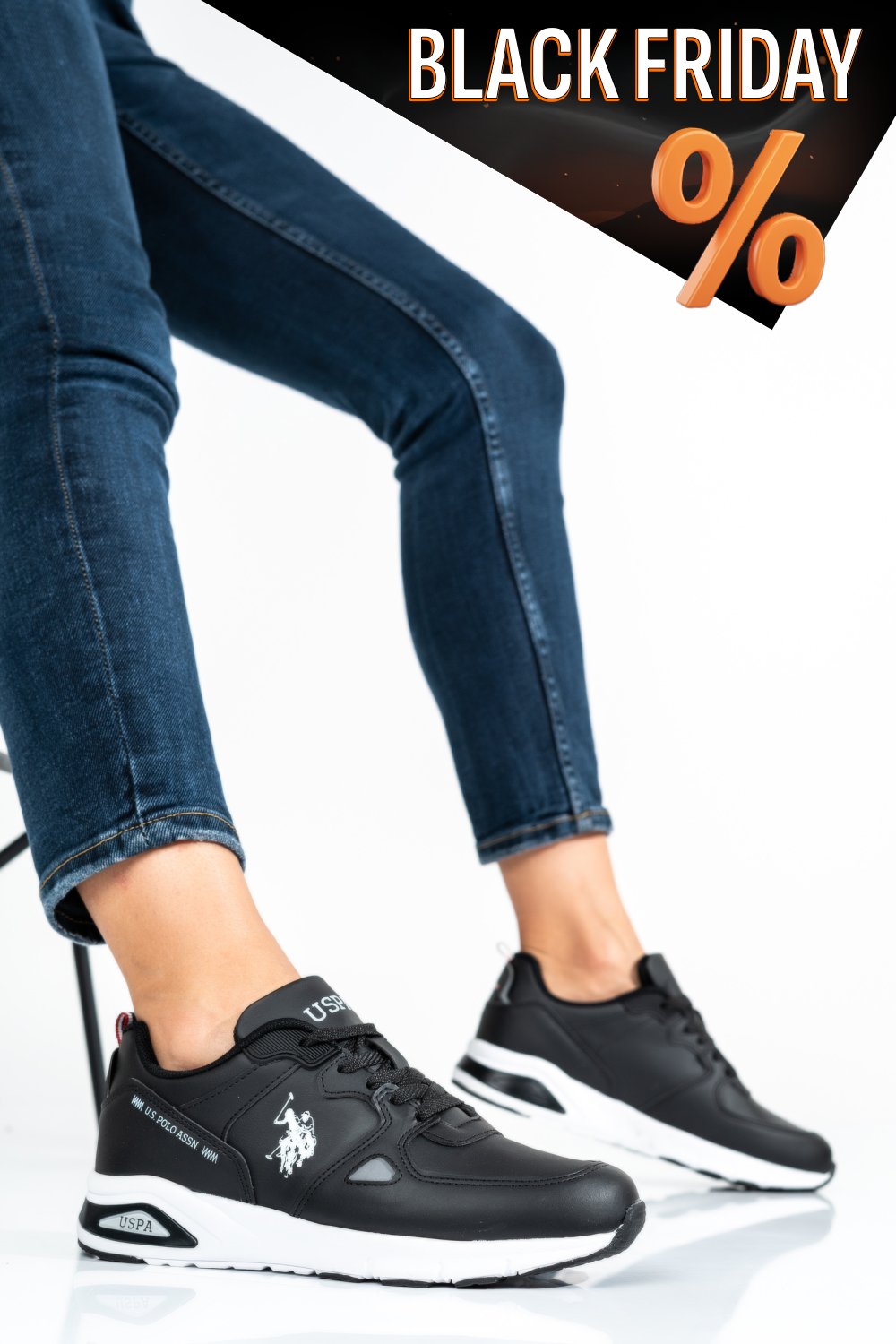 Us polo assn fekete sportcipők vs7hance